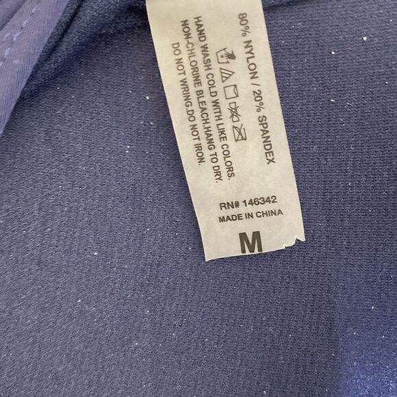 Catherine Malandrino Women's Navy Twisted Ruched Bandeau Swimsuit Sz Medium NWT - Picture 6 of 8